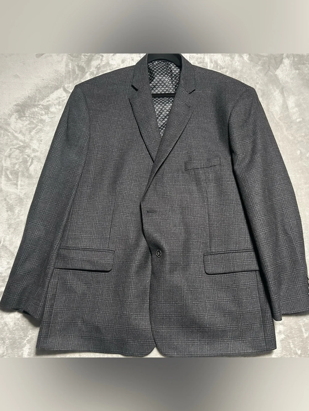 Jos A Bank Tailored Fit Blazer Suit Jacket Mens 52R Plaid